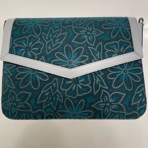 Massaccesi Zhoe Legend bag in dark teal flor goat leather